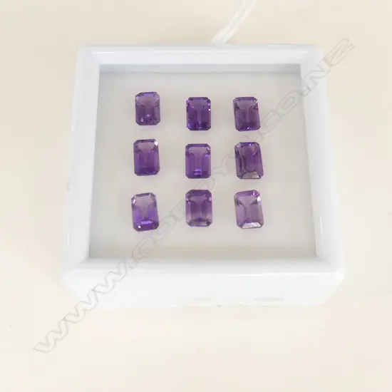 AMETHYST OCTAGONAL 6X4  9= 4.57CT