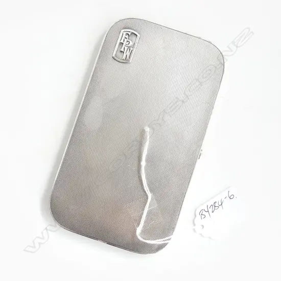 London.1929 LARGE THIN SILVER CIGARETTE CASE 189gms finely machine engraved