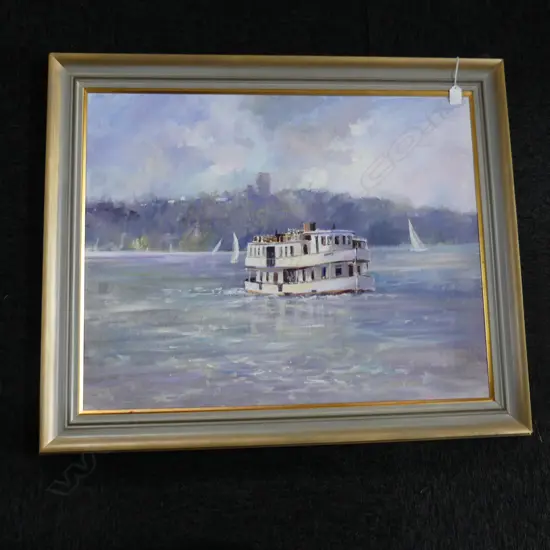 LANCE O'GORMAN, MORNING, LOWER WAITEMATA, OIL ON BOARD, SIGNED 740 X 600mm