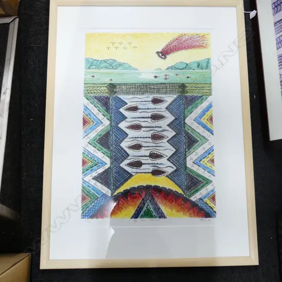 FATU FEU'U 'AFIO MAI MANUKAU' 1995 SCREEN PRINT 115/126 730x510mm