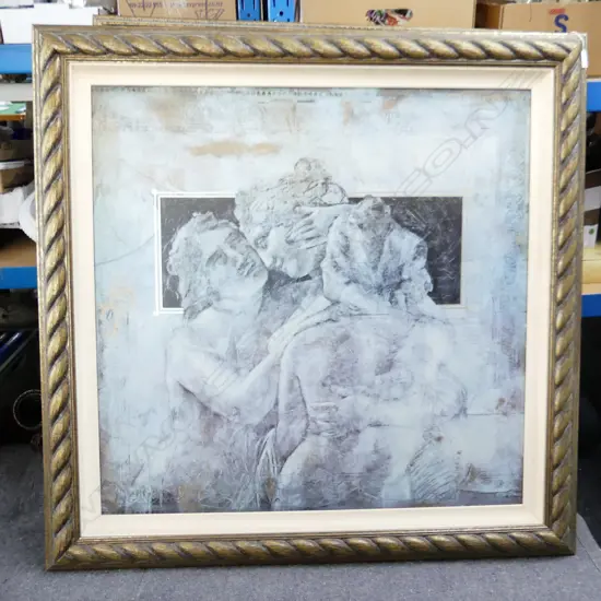 LG CLASSICAL STYLE PRINT ON CANVAS 'ROMANCE III' 900x900mm