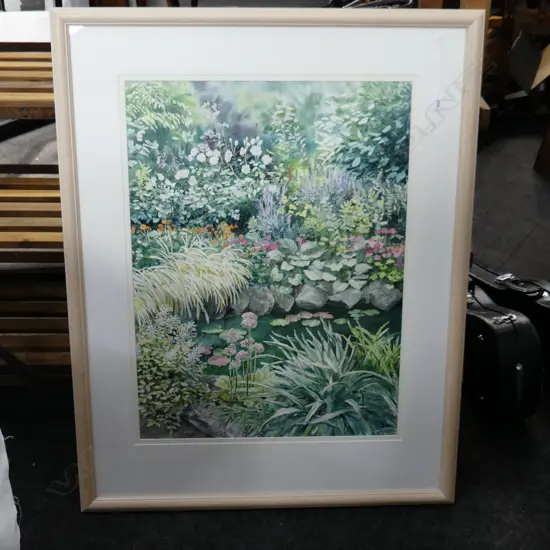 JAN ALLDRITT MILLER, FLORA WATERCOLOUR, SIGNED, 1992, 720 X 520mm