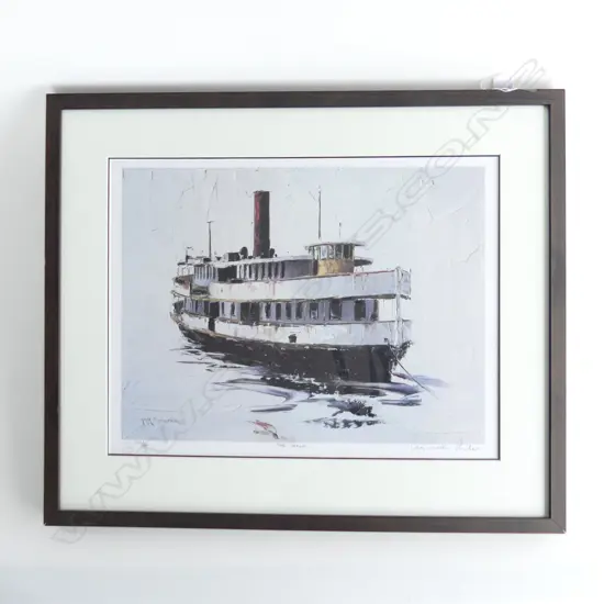 MIKE PONDER, 'THE TOROA' LTD ED SIGNED PRINT 332/500, 460 X 340mm