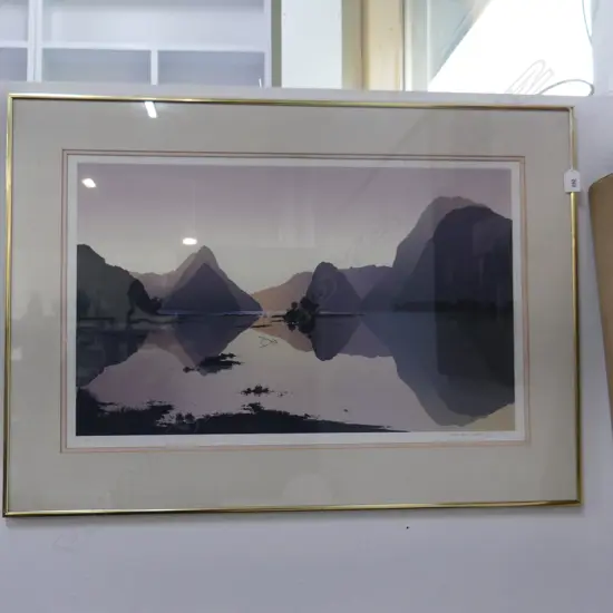 LAWRENCE LEITCH 'MITRE PEAK MILFORD SOUND NZ' 43/130 430x690mm