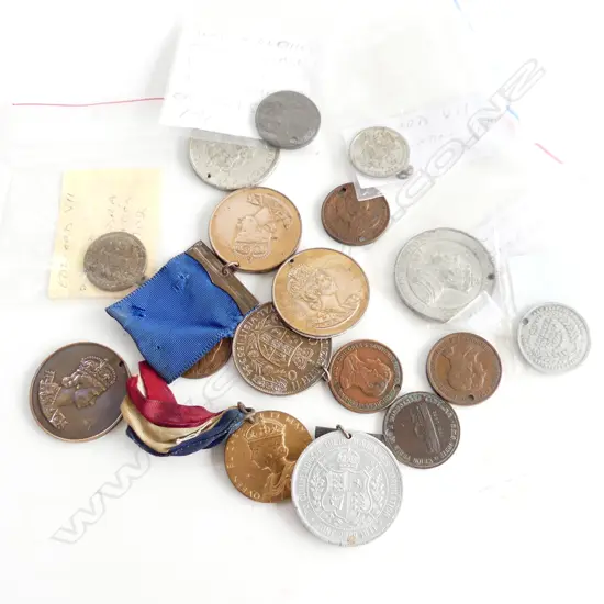 ASST. ROYALTY MEDALS, COIN TOKENS ETC