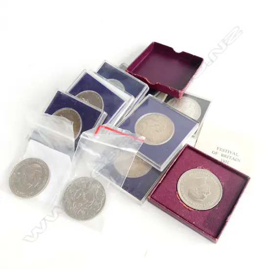 11 ASST. COMMEMORATIVE COINS, NZ $1 ETC