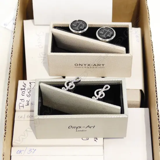 10 PRS ASST. BOXED NOVELTY CUFFLINKS