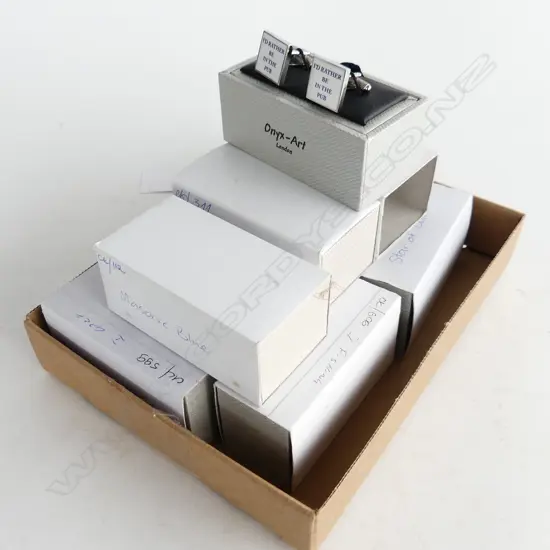 10 PRS ASST. BOXED NOVELTY CUFFLINKS