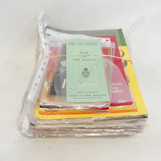 BUNDLE OF ALL BLACK SOUVENIR PROGRAMMES, INTERNATIONAL & PROVINCIAL, various yrs '50s to '80s