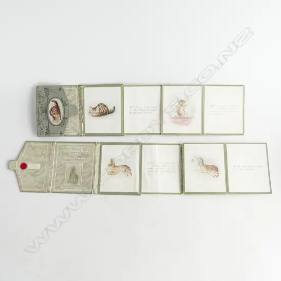 2 BEAXTRIX POTTER FOLD-OUT BOOKS Á Fierce Bad Rabbit'& 'The Story of Miss Moppet