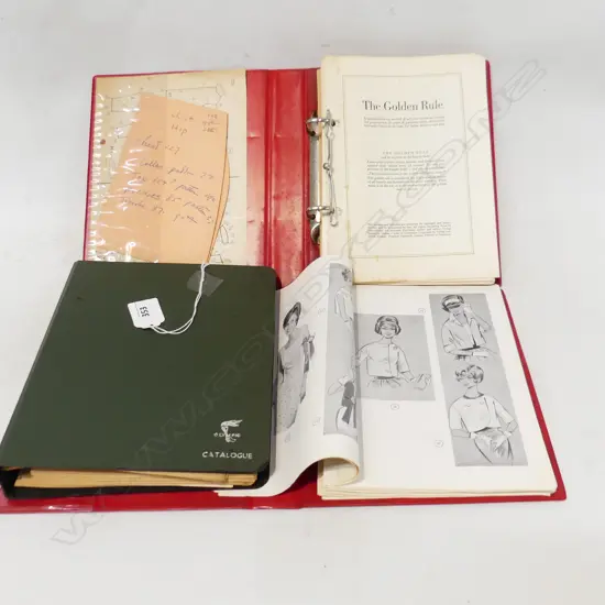 3 PC THE GOLDEN RULE VINTAGE CLOTHING FOLDERS W PATTERNS