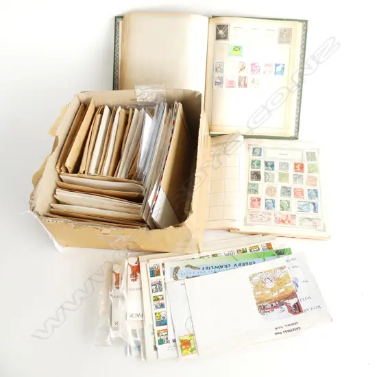 2 STAMP ALBUMS, FDCs & STAMP PACKETS ETC