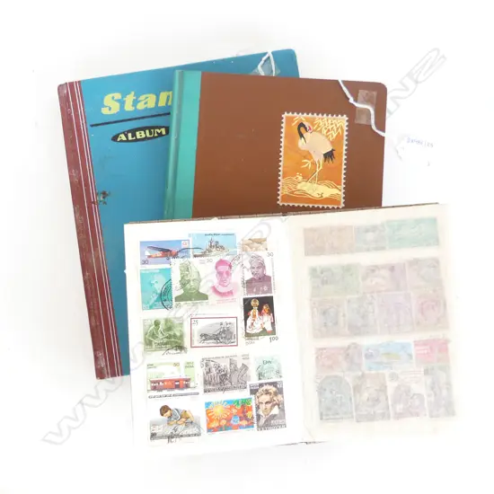 3 STAMP ALBUMS OF WORLD STAMPS