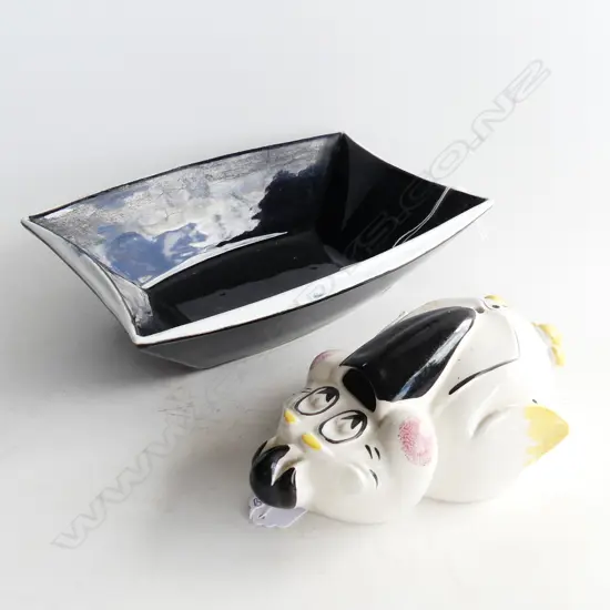 ARTHUR WOOD STRING HOLDER & JAPANESE BONSAI PLANTER