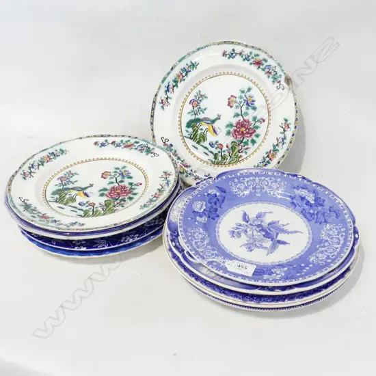 12 ASST. VINTAGE PLATES - FAULTS 270mm dia