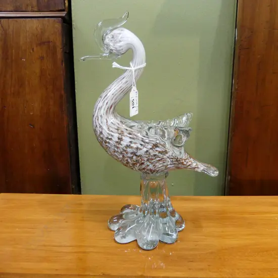 MURANO GLASS SWAN H.300mm