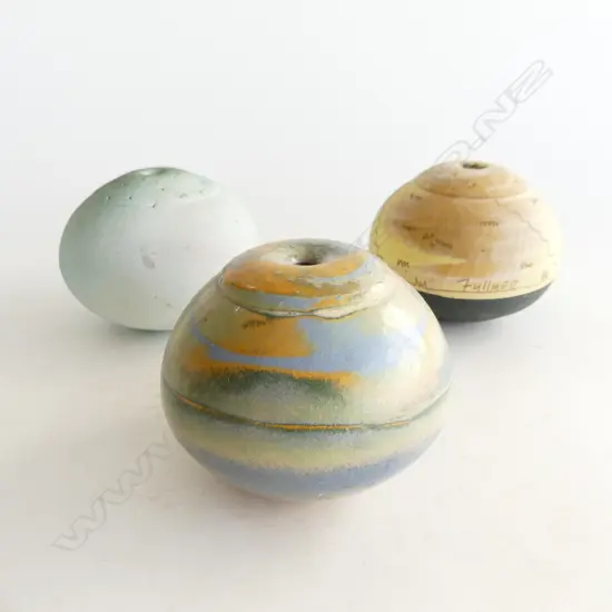 SET 3 STEVE FULMER ORB VASES
