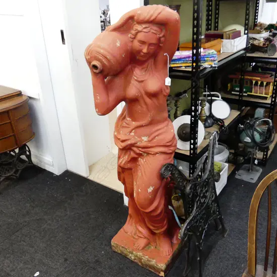 LIFE SIZE FEMALE GARDEN STATUE ‘THE WATER POURER’ H1400MM