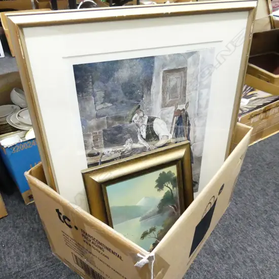 5 ARTWORKS INCL. COLONIAL LANDSCAPE OIL 'RUAHINE RANGES'