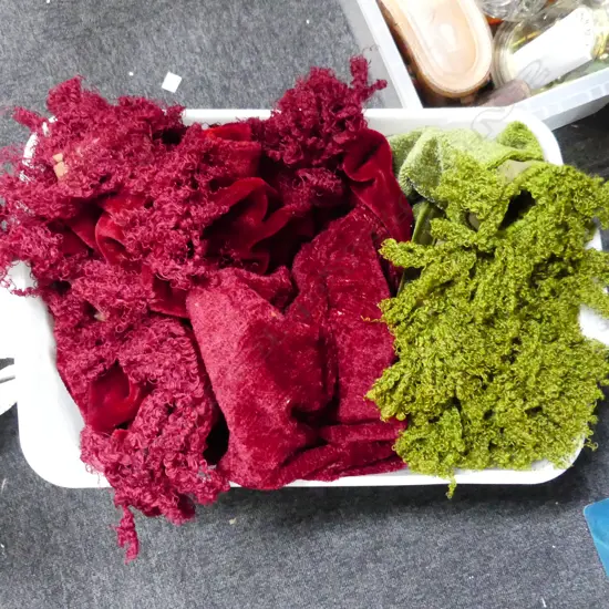 BOX LOT 2 EDWARDIAN VELVET TABLE COVERS