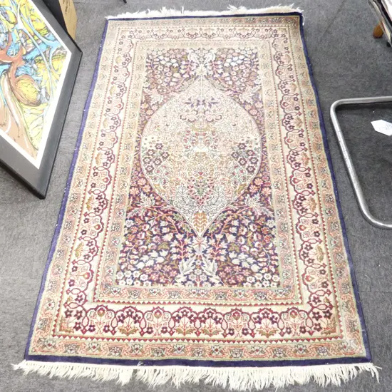 HAND KNOTTED WOOL PILE RUG 1600x950mm