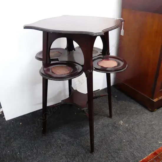 EDWARDIAN TEA TABLE (FAULTS) H.740mm