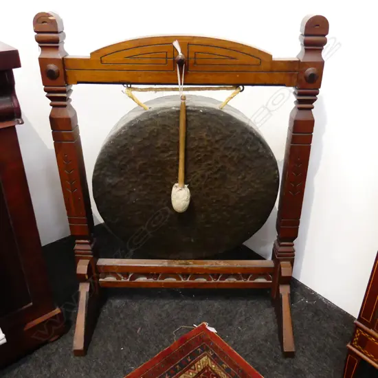 EDWARDIAN DINNER GONG H.980mm W.710mm