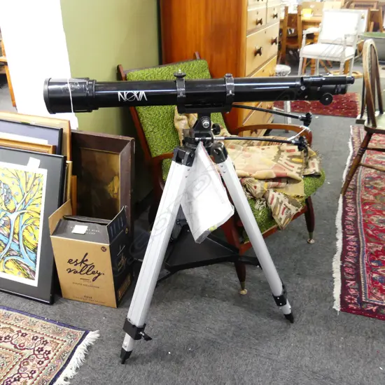 MODERN TELESCOPE AND STAND