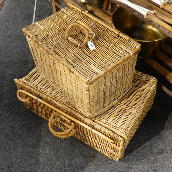 2 CANE BASKETS W.600mm