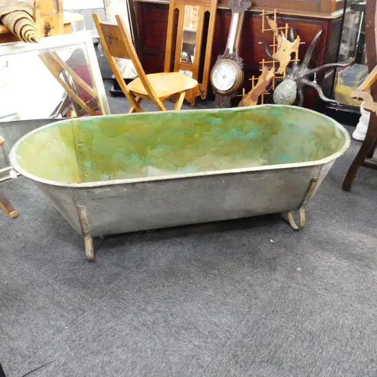 OLD TIN BATH 650x1460x450mm