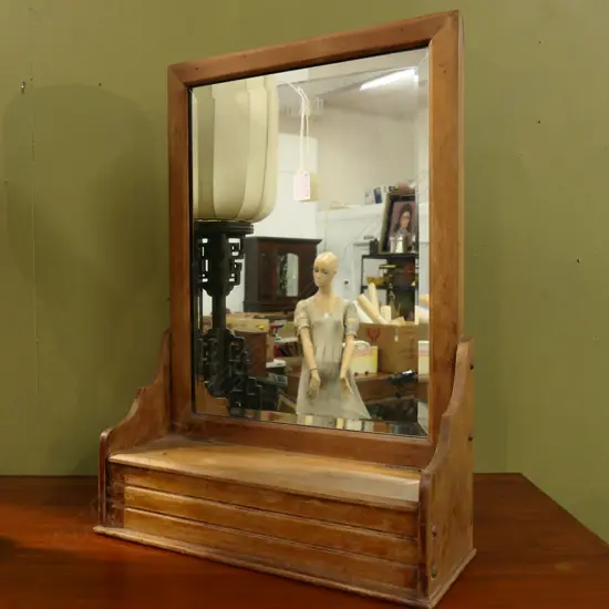 WOODEN TOILET MIRROR H.575mm
