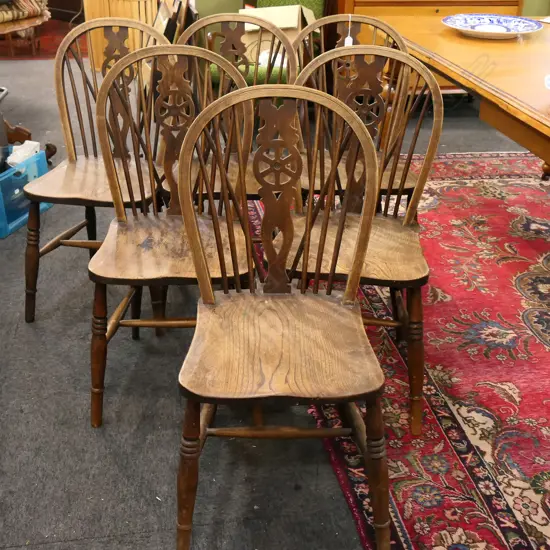 6 WHEEL BACK CHAIRS