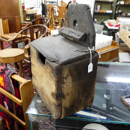 ANTIQUE WOODEN BOX H.410mm