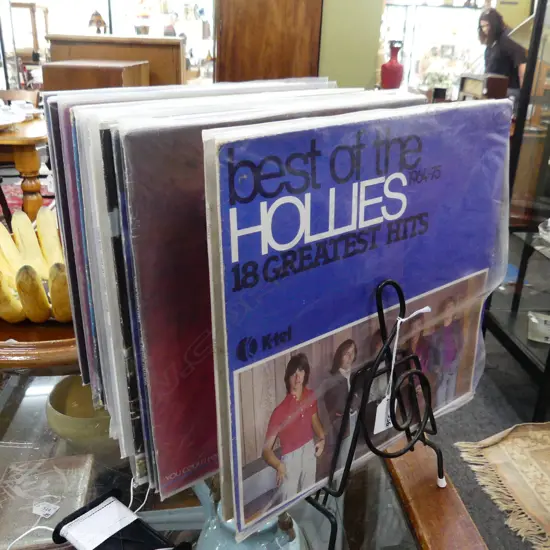 ASST. RECORDS ON STAND; ROD STEWART ETC