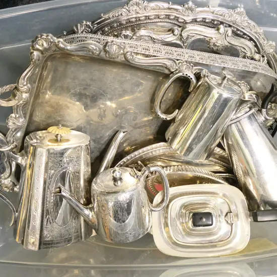 ASSORTED SILVER PLATE ITEMS NO 2