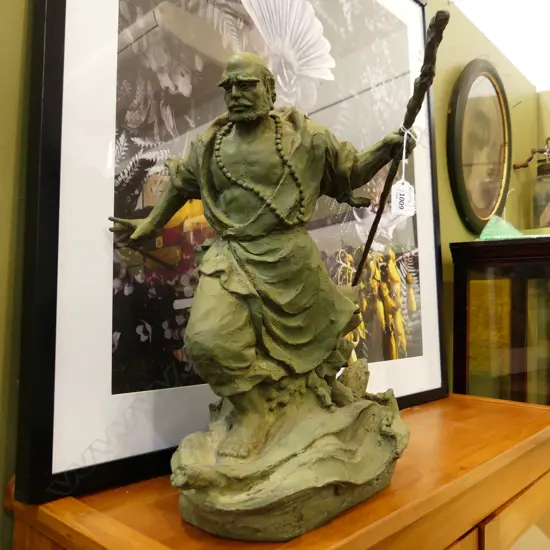 ORIENTAL BRONZED FIGURE H.490mm