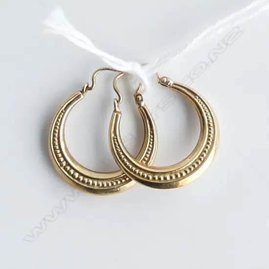 PAIR OF 14CT HOOP EARRINGS 2 GRAMS