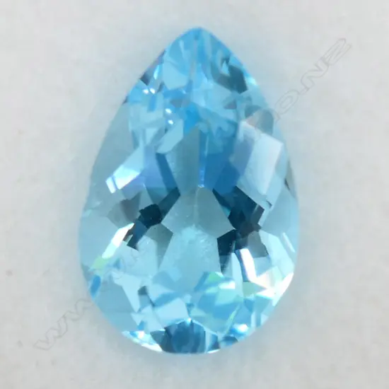 BLUE TOPAZ PEAR SHAPE 15X10 =7.05CT