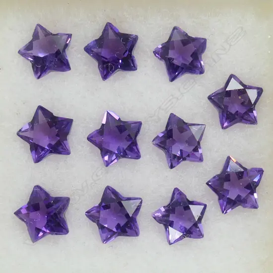 AMETHYST STAR'S 6MM 11 =  5.85CT