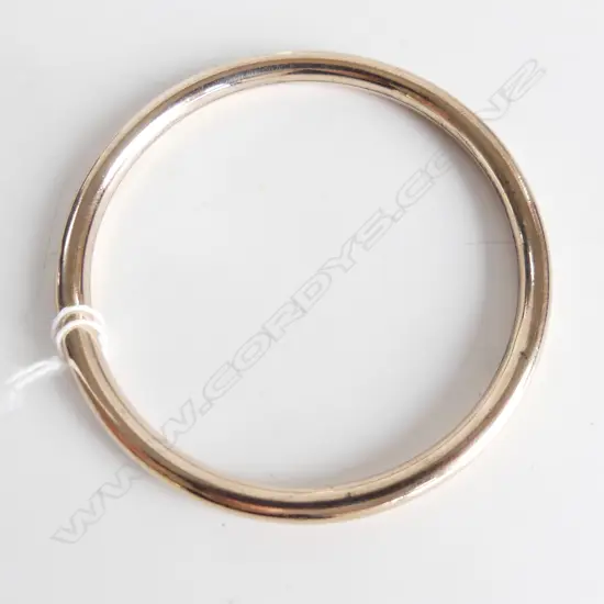 9ct GOLD PLATED  HOLLOW LRG BANGLE