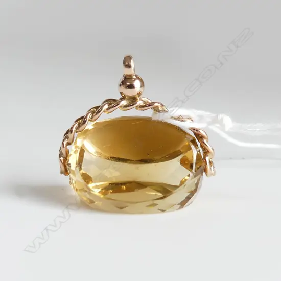 9CT CITRINE SPINNER