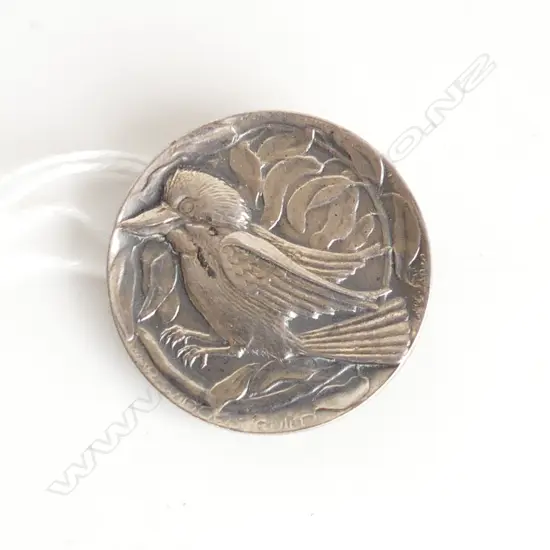 S/SILVER AUSSIE WAR WIDOWS KOOKABURRA BROOCH MAKERS MARK K C LUKE MELBOURNE