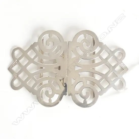 ST SILVER NURSES BUCKLE 1901