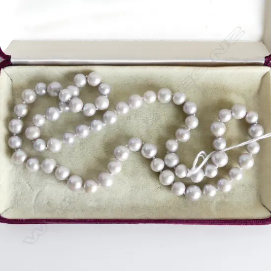 PINK/GREY CULTURED PEARL NECKLACE 