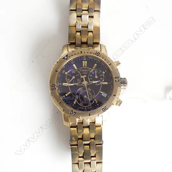 GOLD TONE MENS TISSOT WATCH