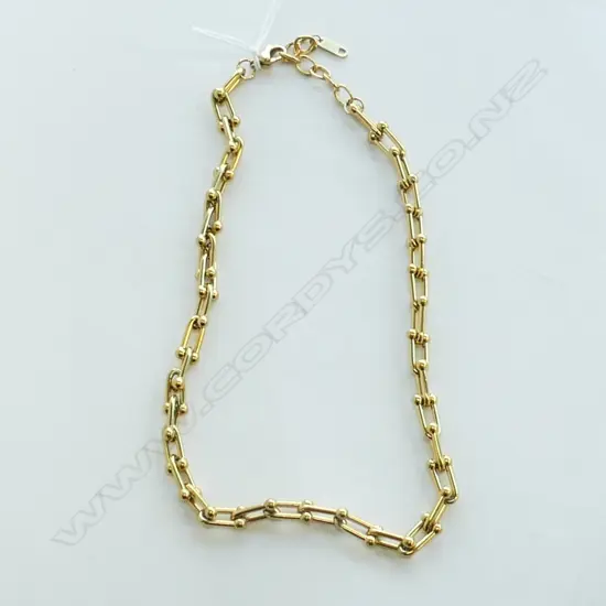 GOLD TONE STAINLESS STEEL COLLAR CHAIN FASHION JEWELLERY NECKLACE