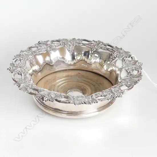 SILVER PLATE WINE COASTER