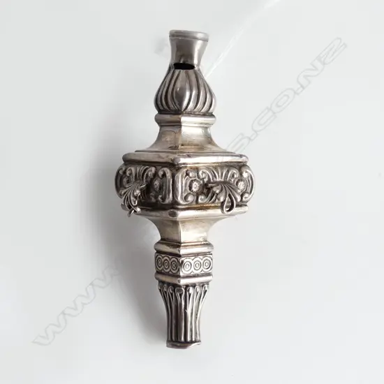 STG SILVER PART BABY RATTLE, B'HAM 1923 H.90mm 43 GM