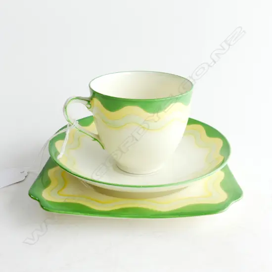 ROYAL DOULTON ART DECO TRIO 'VALERY' PATTERN (ex cond)