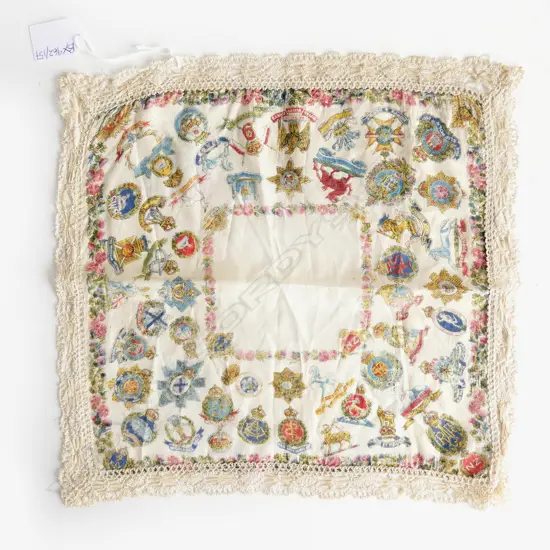 HANDKERCHIEF w. PRINTED COMMONWEALTH ARMY BADGES